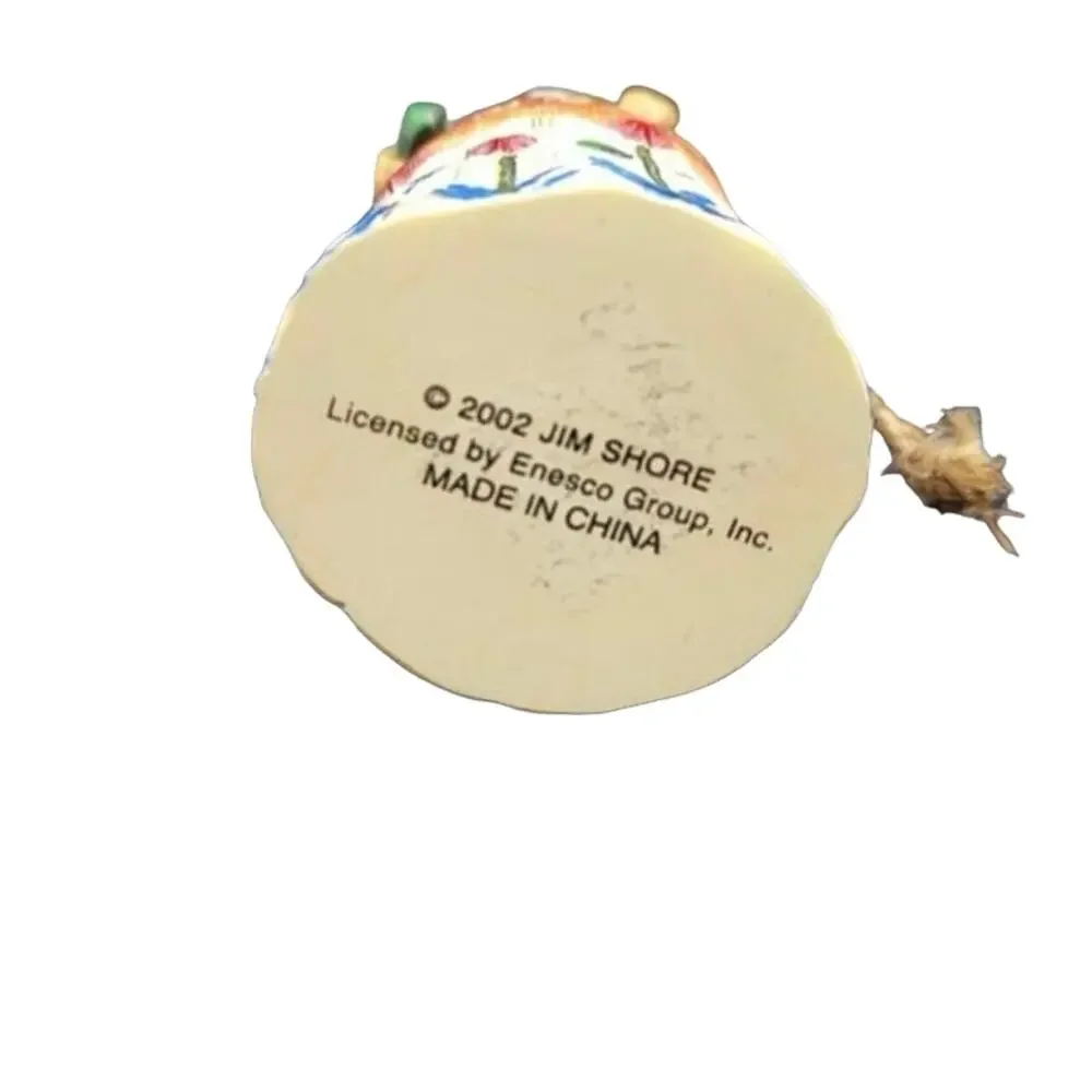 Jim Shore Heartwood Creek Santa with Pipe Christmas Ornament 2002 Folk Art